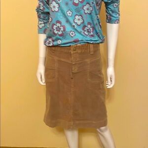 Athleta Soft Suede Corduroy Skirt